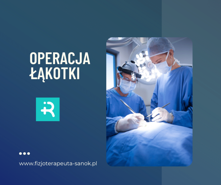 Chirurdzy podczas operacji łąkotki.
