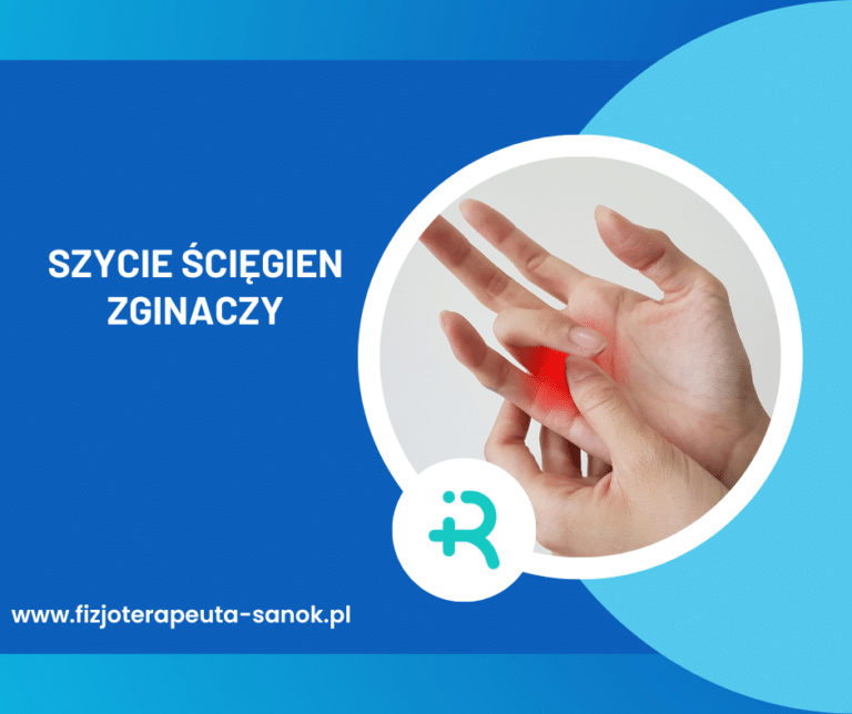 Szycie ścięgien zginaczy, ból dłoni.