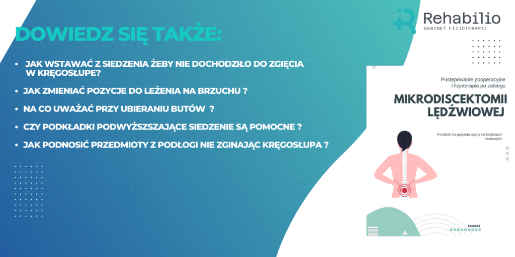 Fizjoterapia po mikrodiscektomii lędźwiowej – e-book z poradami